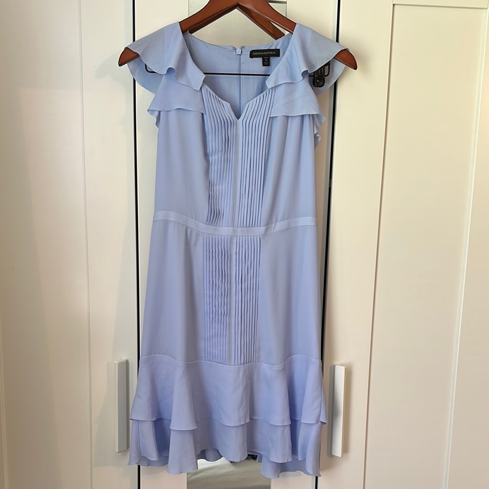 Banana Republic Blue Cold Shoulder Sundress